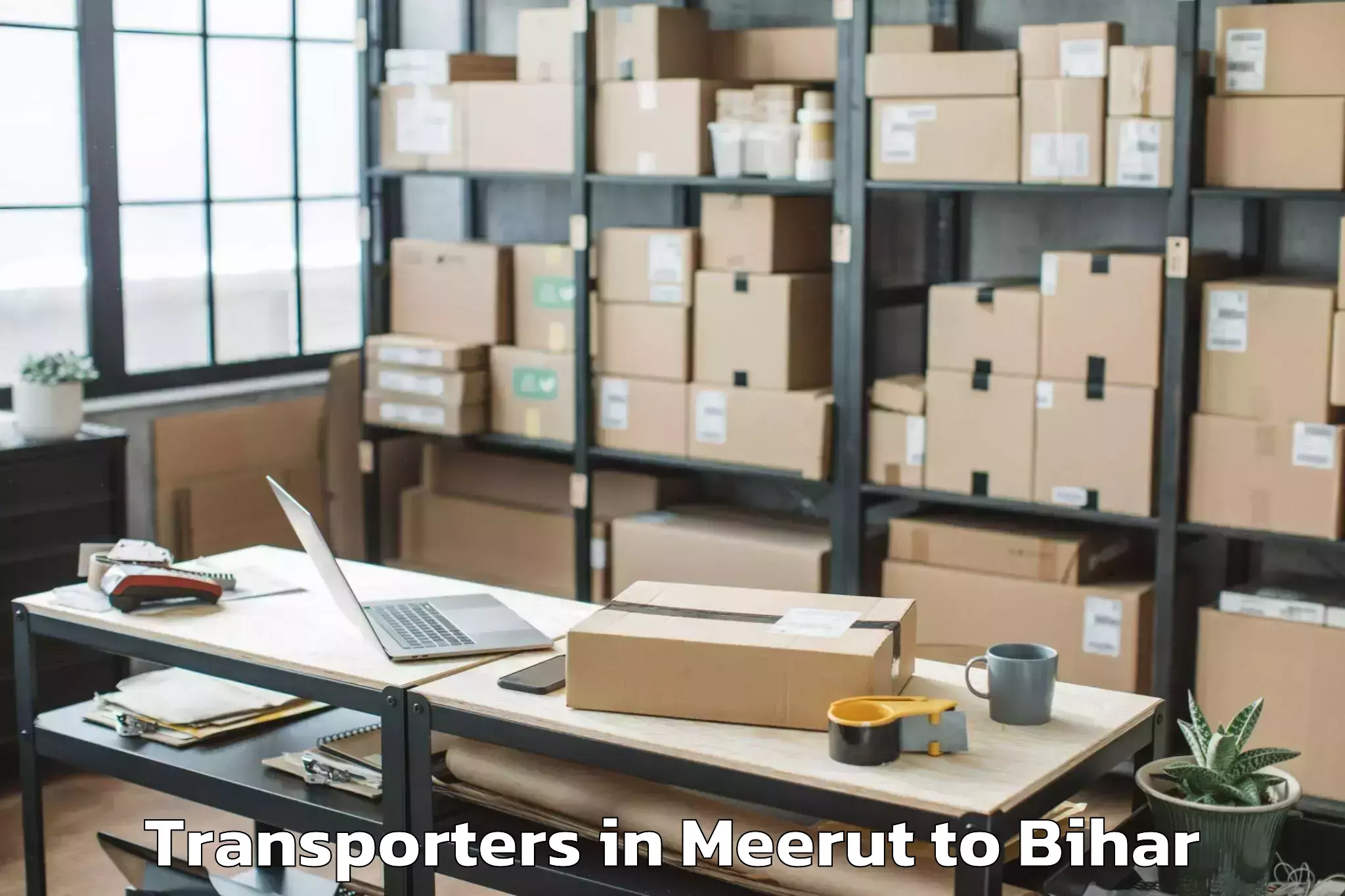 Top Meerut to Jokihat Transporters Available